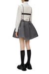 SHUSHUTONG open back dress aw21dr07 gray
